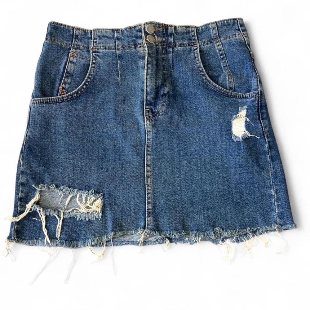 Free‎ People Denim Skirt Size 2